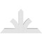 Ekena Millwork Richland Architectural Grade PVC Gable Bracket, 36"W x 21"H x 4"D x 4"F, 14/12 Pitch GBP036X21X0404RIC00 - alternate 3